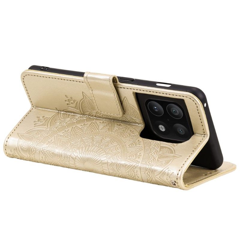 Folio-hoesje voor OnePlus 10 Pro Zon Mandala
