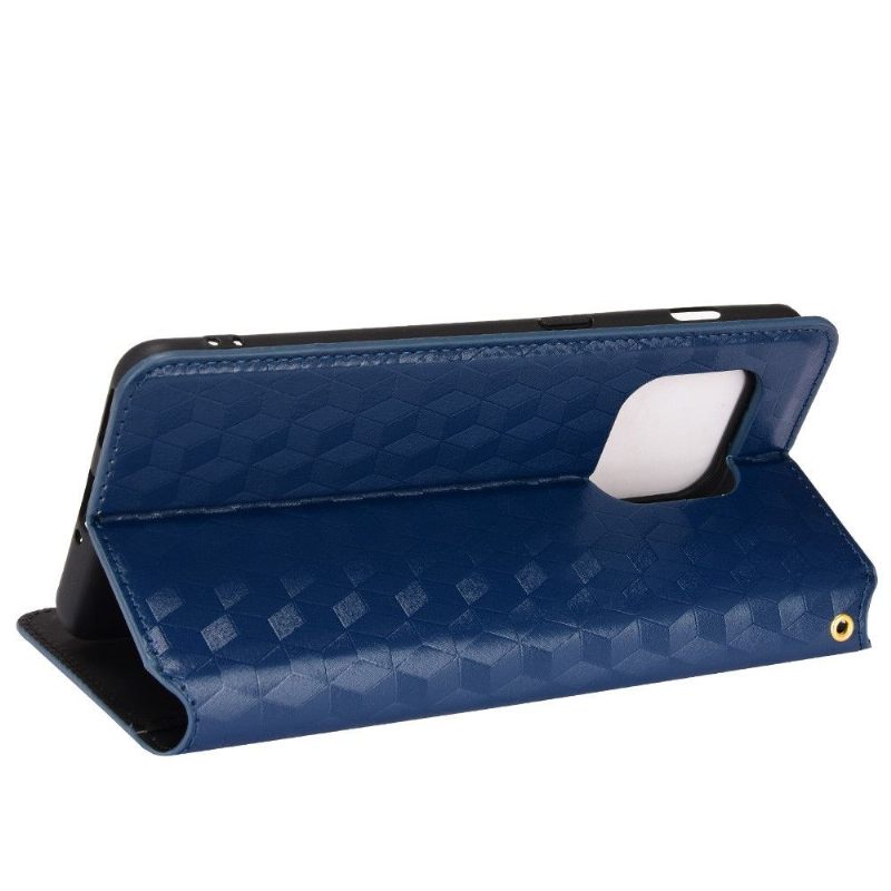 Leren Hoesje voor OnePlus 10 Pro Bescherming Folio-hoesje Ontwerpgeometrie