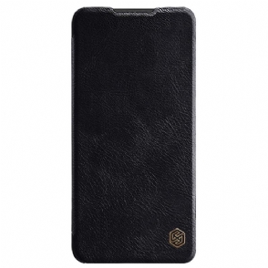 Leren Hoesje voor OnePlus 10 Pro Qin-serie Leereffect