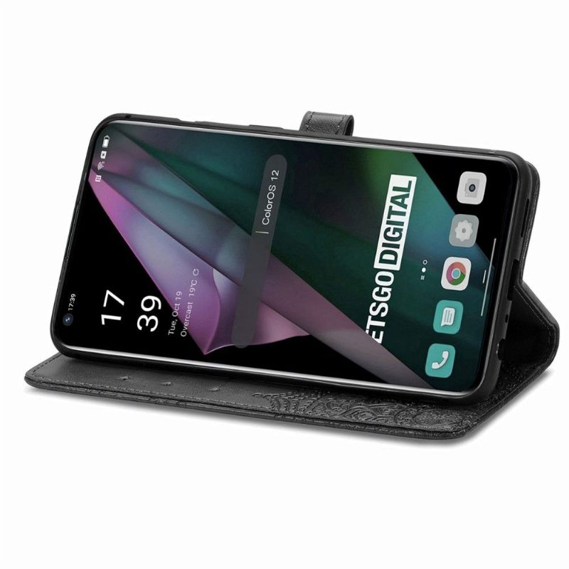 Leren Hoesje voor OnePlus 10 Pro Reliëf-mandala