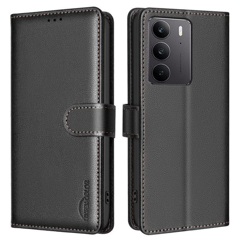 Flip Case Leren Realme C75 Binfen Kleur