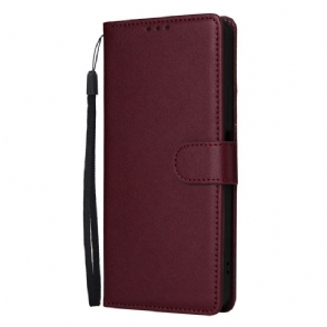 Flip Case Leren Realme C75 Effen Kunstleer