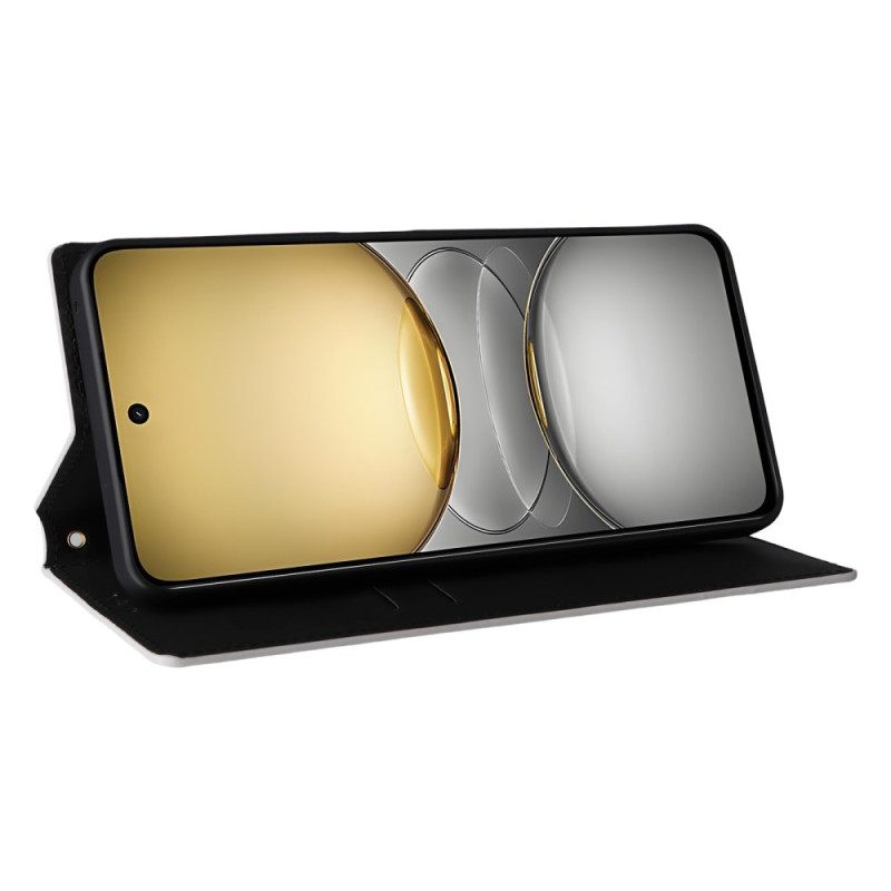 Folio-hoesje Realme C75 Diamantpatroon Bescherming Hoesje