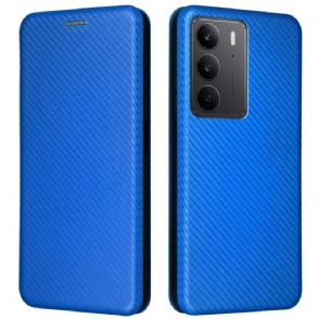 Folio-hoesje Realme C75 Koolstofvezel