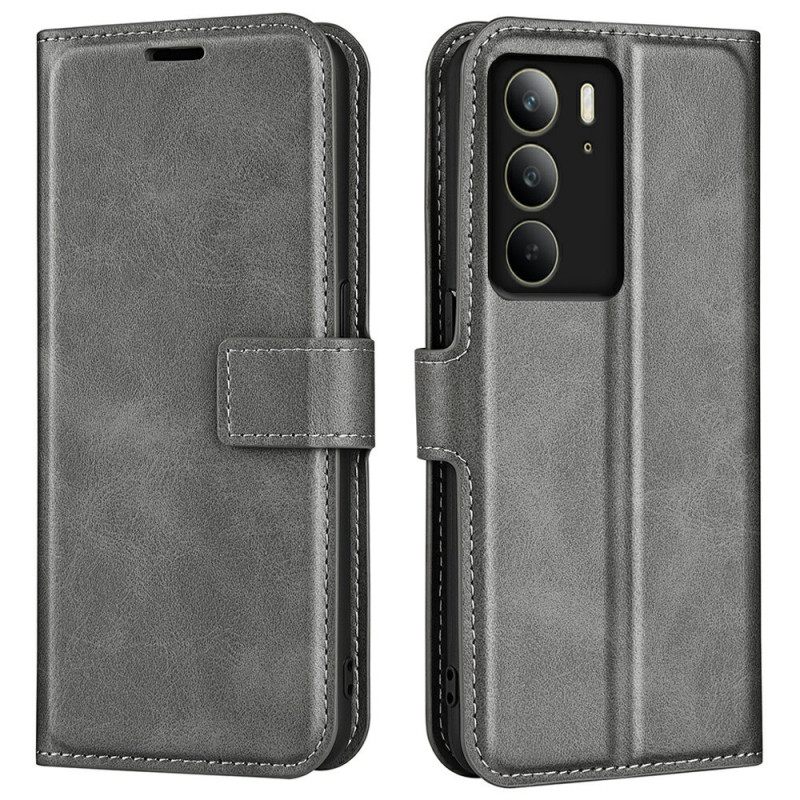 Folio-hoesje Realme C75 Leerstijl