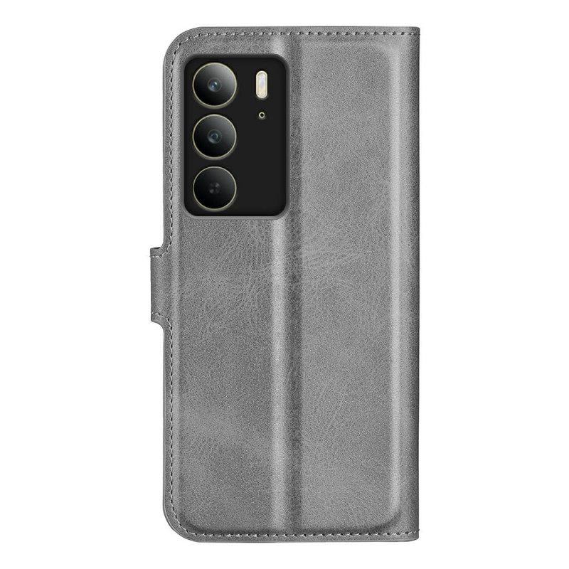 Folio-hoesje Realme C75 Leerstijl