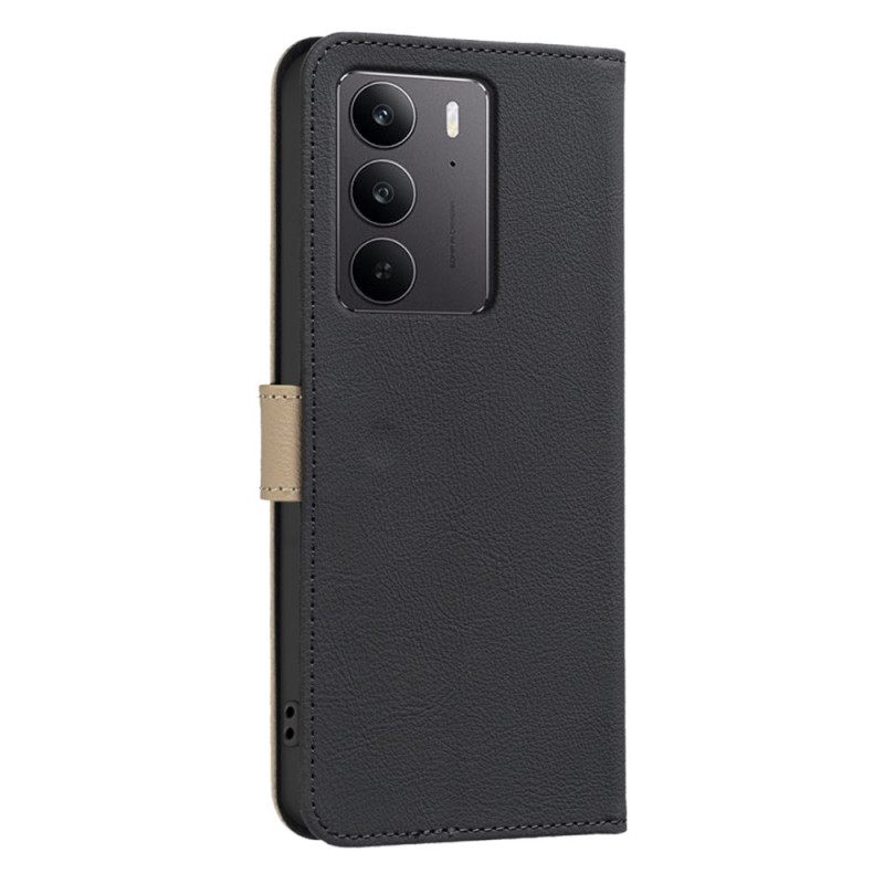 Folio-hoesje Realme C75 Telefoonhoesje Binfen Color Bloemenpatroon