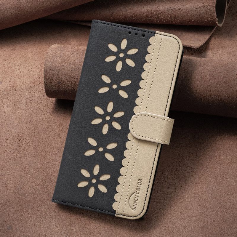 Folio-hoesje Realme C75 Telefoonhoesje Binfen Color Bloemenpatroon