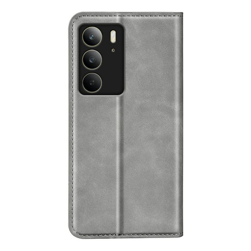 Folio-hoesje Realme C75 Telefoonhoesje Leerstijl