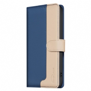 Folio-hoesje Realme C75 Telefoonhoesje Tweekleurige Binfen Kleur