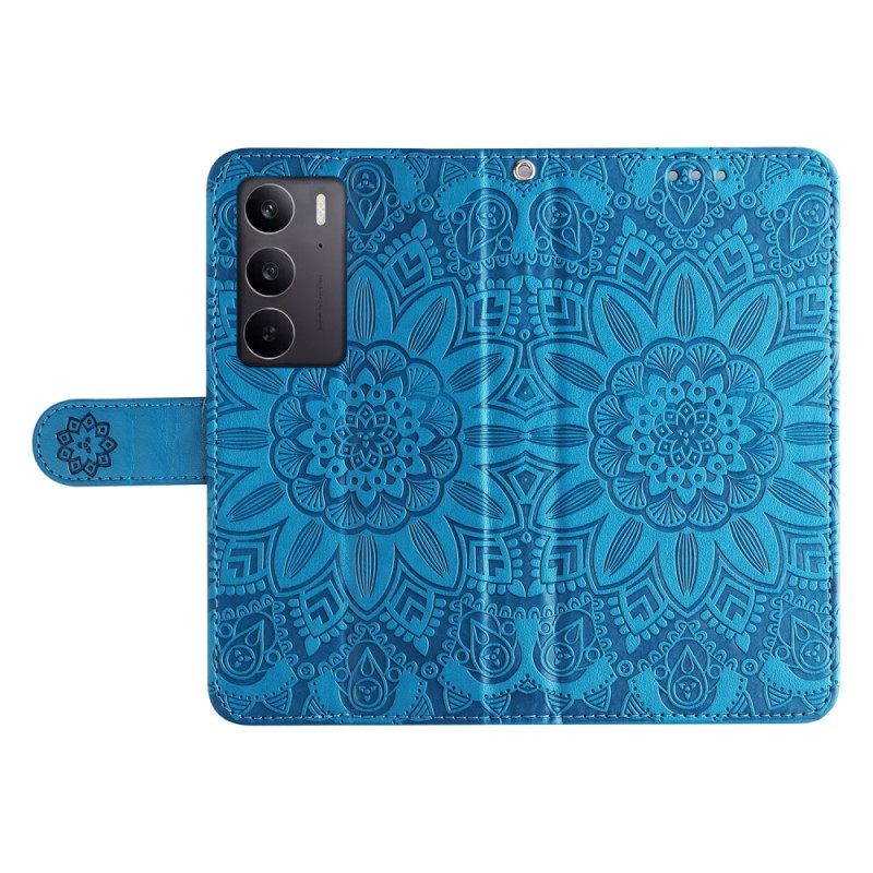 Folio-hoesje Realme C75 Telefoonhoesje Zonnebloem