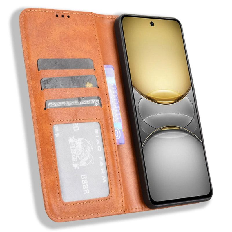 Folio-hoesje Realme C75 Vintage Rand Bescherming Hoesje