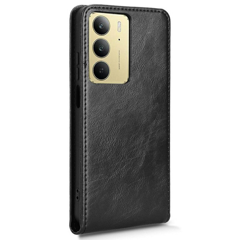 Leren Hoesje Realme C75 Ontwerp Met Verticale Klep Bescherming Hoesje