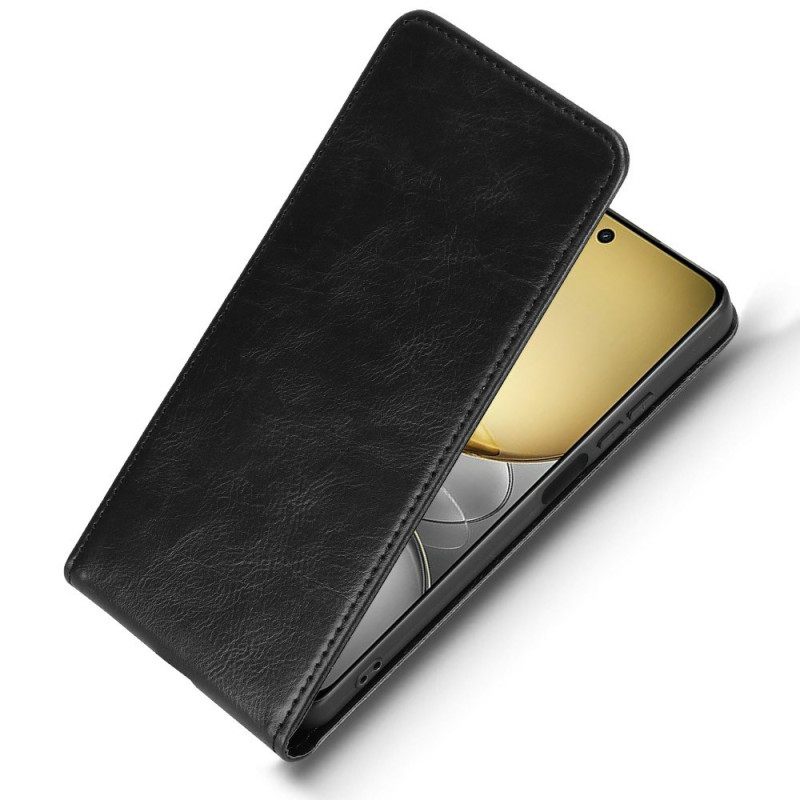 Leren Hoesje Realme C75 Ontwerp Met Verticale Klep Bescherming Hoesje