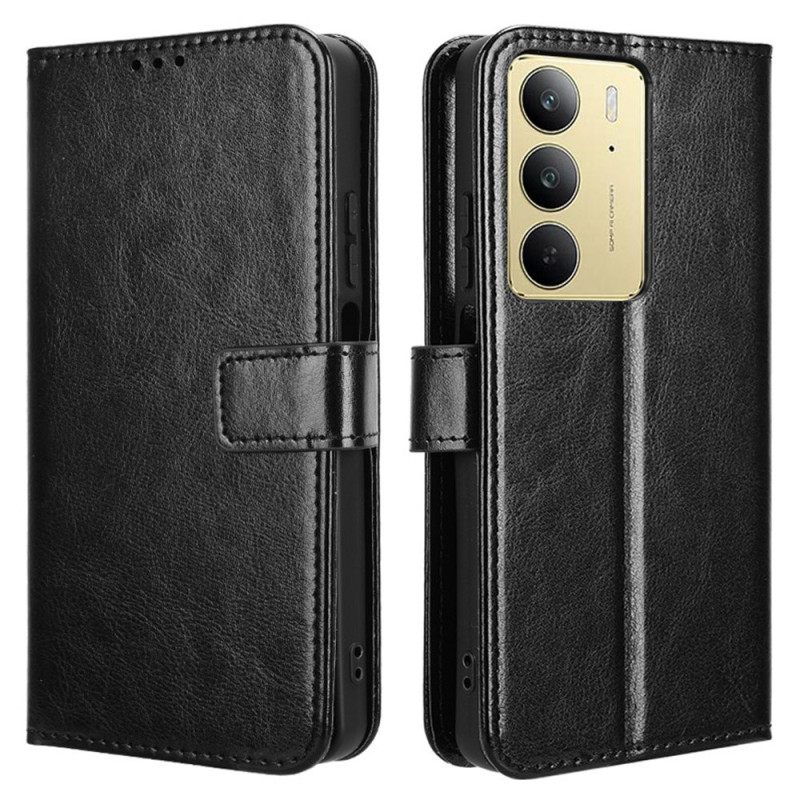 Leren Hoesje Realme C75 Opvallend Kunstleer Bescherming Hoesje