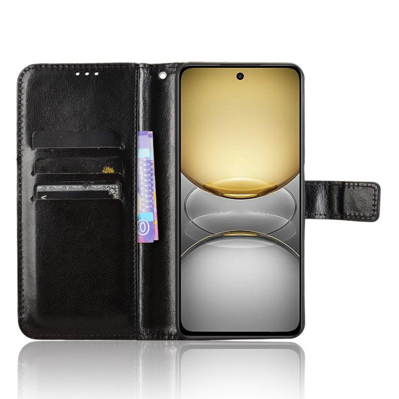 Leren Hoesje Realme C75 Opvallend Kunstleer Bescherming Hoesje