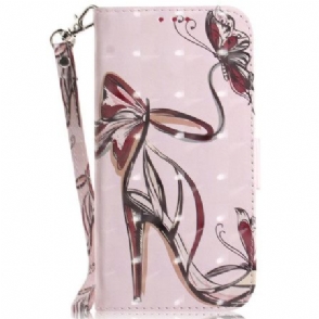 Leren Hoesje Realme C75 Pumps Met Bandjes Bescherming Hoesje