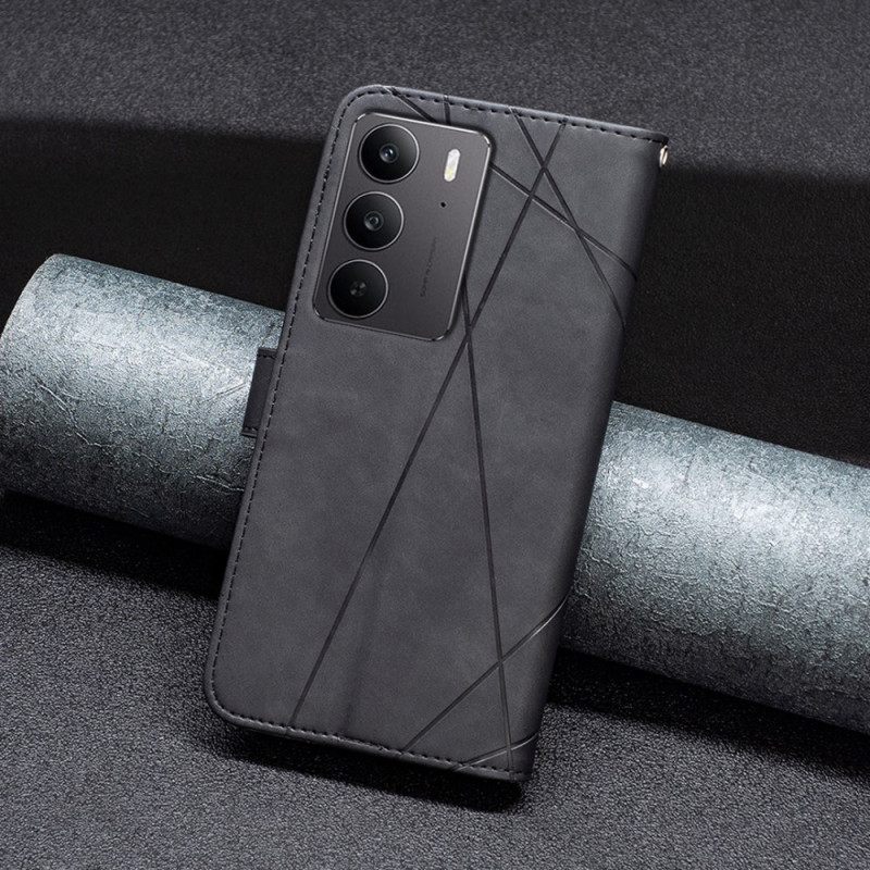 Leren Hoesje Voor Realme C75 Geometrisch Patroon Binfen Kleur