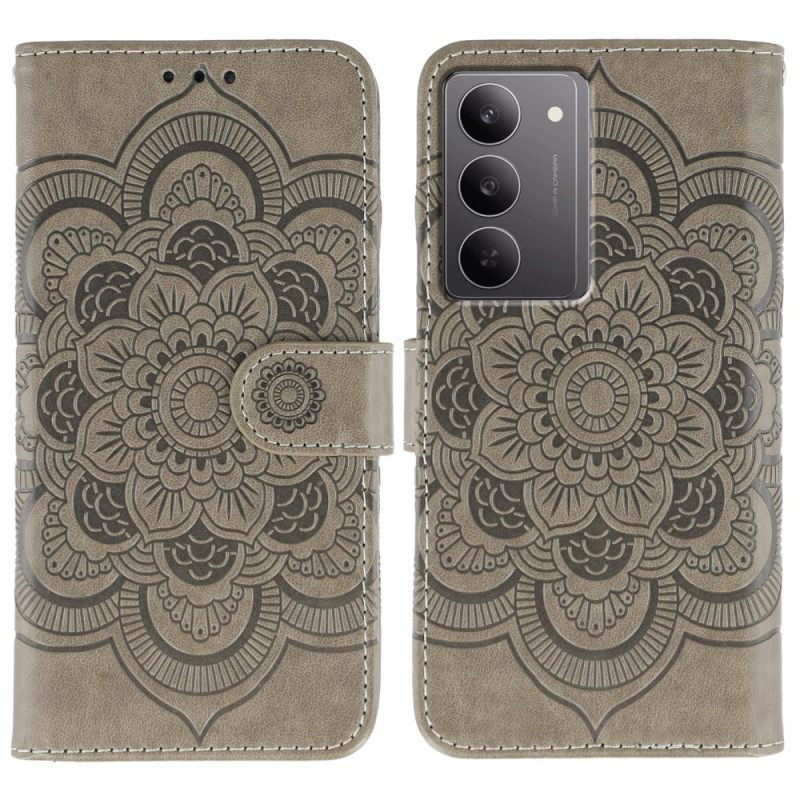 Leren Hoesje Voor Realme C75 Mandala-patroon
