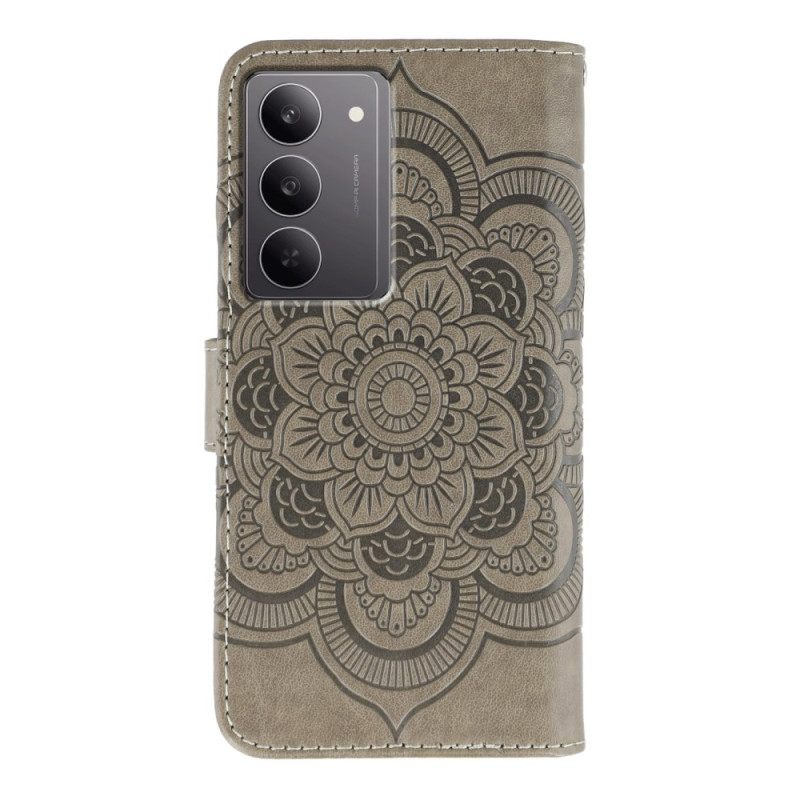 Leren Hoesje Voor Realme C75 Mandala-patroon