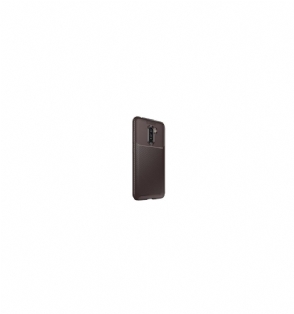 Hoesje voor Pocophone F1 Koolstofvezeleffect - Bruin
