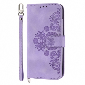 Folio-hoesje voor Huawei P60 Pro Kant En Schouderband