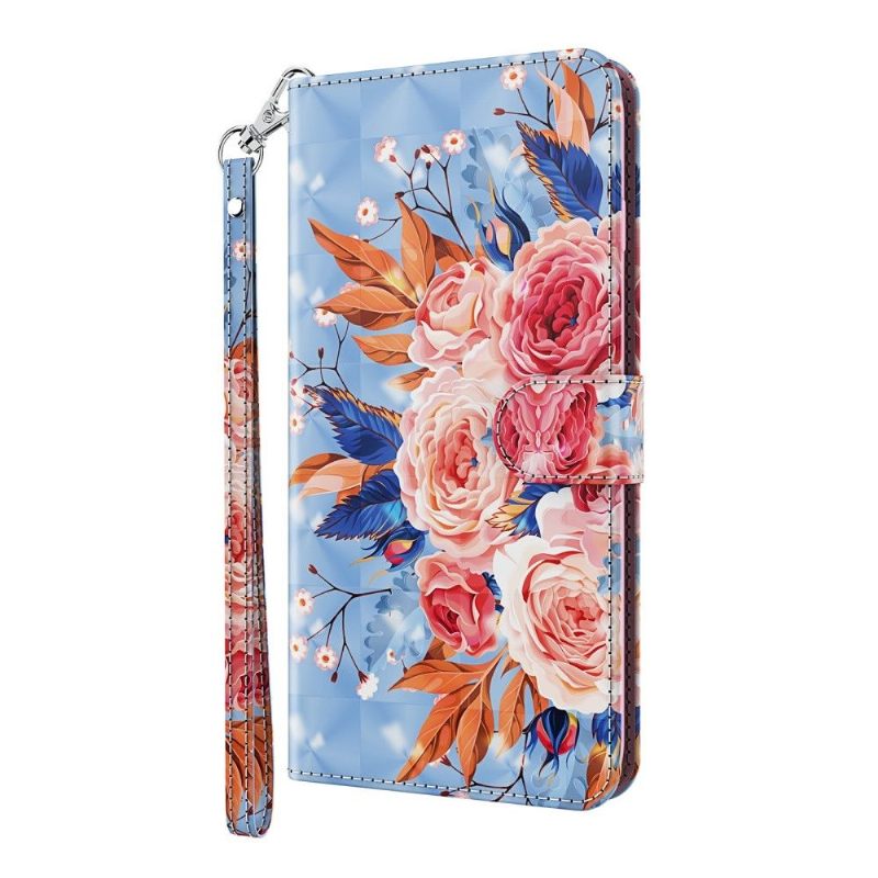 Folio-hoesje voor Samsung Galaxy A42 5G Bloeiende Bloemen