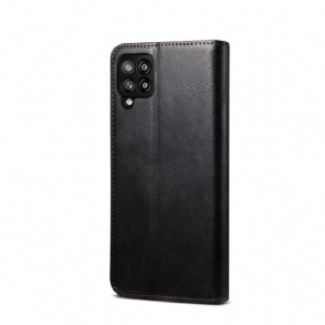 Folio-hoesje voor Samsung Galaxy A42 5G Ernestine Zichtbare Naden