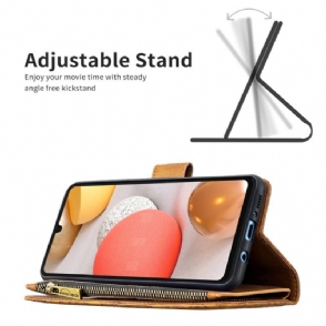 Folio-hoesje voor Samsung Galaxy A42 5G Portemonnee Leren Vliegende Vlinders