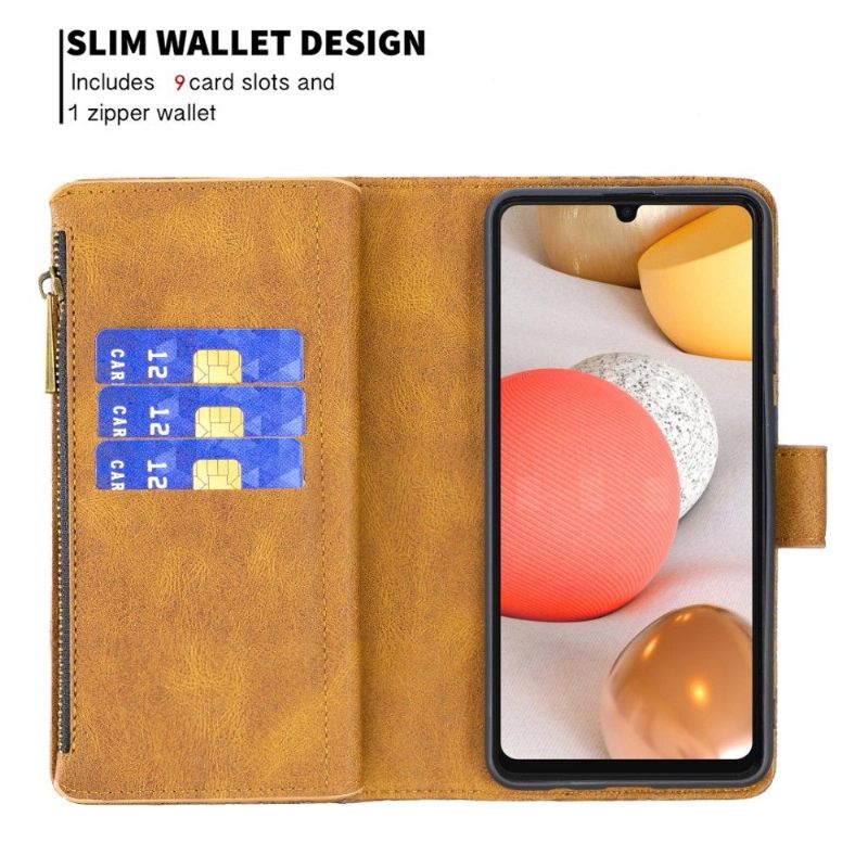 Folio-hoesje voor Samsung Galaxy A42 5G Portemonnee Leren Vliegende Vlinders