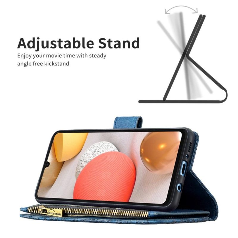 Folio-hoesje voor Samsung Galaxy A42 5G Portemonnee Leren Vliegende Vlinders