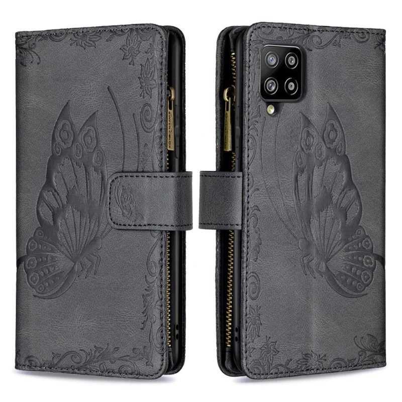 Folio-hoesje voor Samsung Galaxy A42 5G Portemonnee Leren Vliegende Vlinders