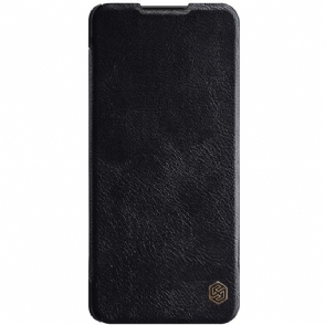 Folio-hoesje voor Samsung Galaxy A42 5G Qin-serie Leereffect