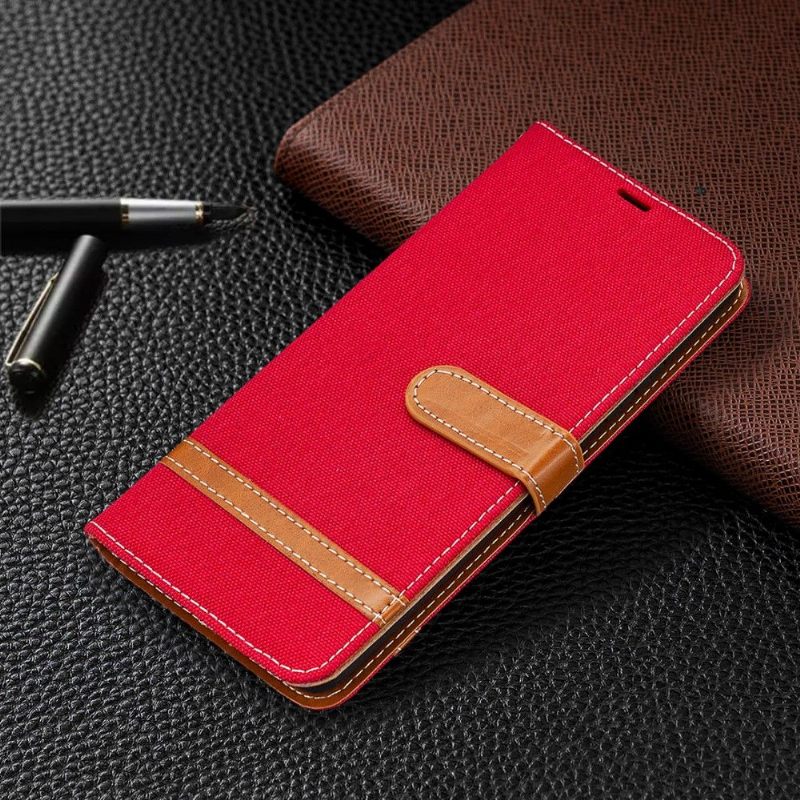 Folio-hoesje voor Samsung Galaxy A42 5G Stoffen Bekleding