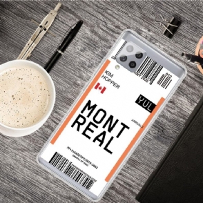 Hoesje voor Samsung Galaxy A42 5G Anti-fall Instapkaart 04 Montreal