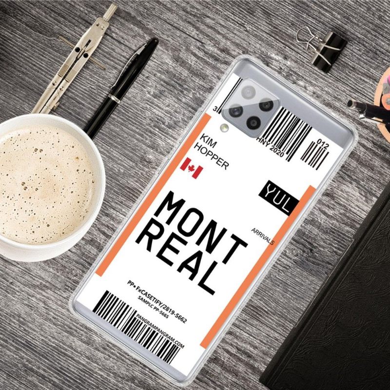 Hoesje voor Samsung Galaxy A42 5G Anti-fall Instapkaart 04 Montreal