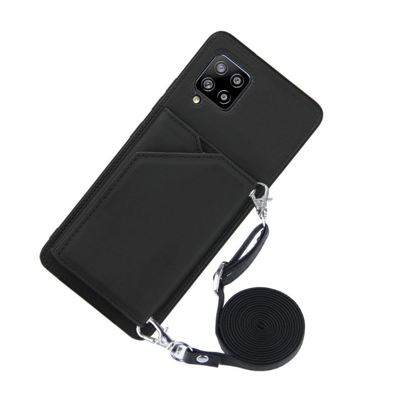 Hoesje voor Samsung Galaxy A42 5G Aude Lanyard Met Meerdere Compartimenten