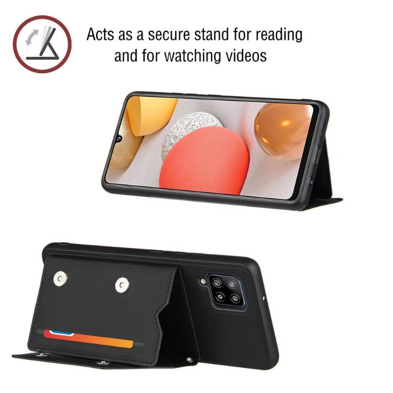 Hoesje voor Samsung Galaxy A42 5G Aude Lanyard Met Meerdere Compartimenten