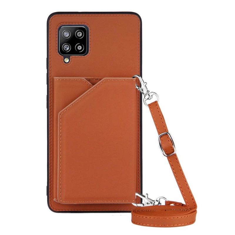 Hoesje voor Samsung Galaxy A42 5G Aude Lanyard Met Meerdere Compartimenten