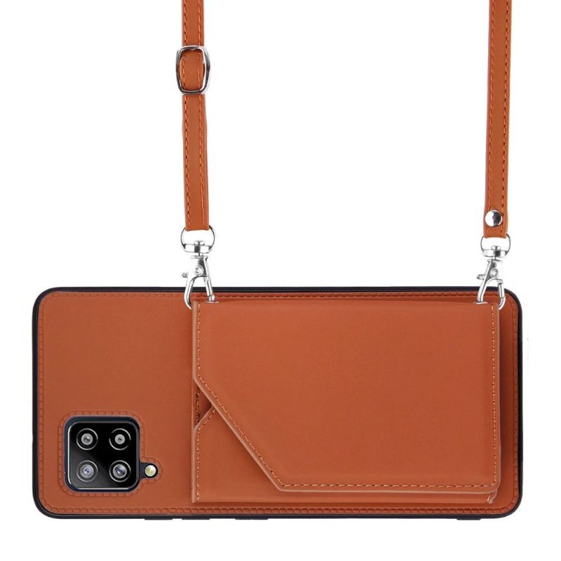 Hoesje voor Samsung Galaxy A42 5G Aude Lanyard Met Meerdere Compartimenten