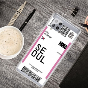 Hoesje voor Samsung Galaxy A42 5G Instapkaart 03 Seoul