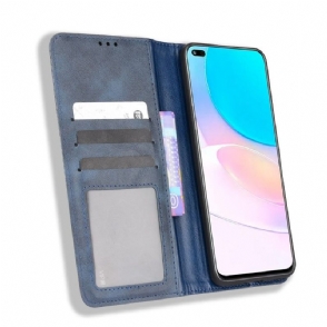 Cover voor Huawei Nova 8i / Honor 50 Lite Leer In Cirénius-stijl