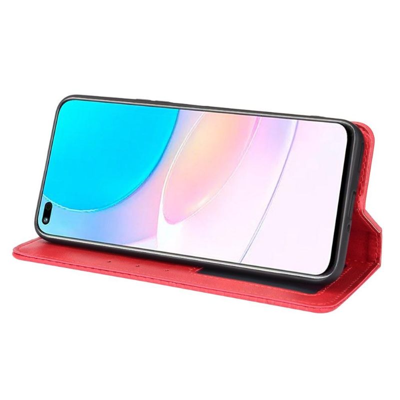 Cover voor Huawei Nova 8i / Honor 50 Lite Leer In Cirénius-stijl