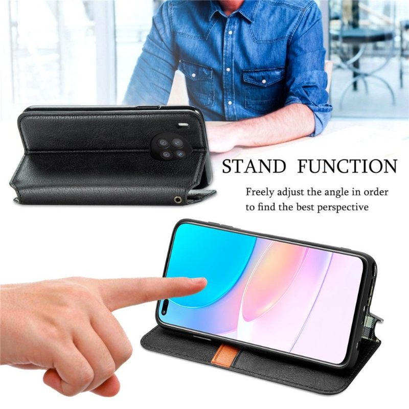Flip Case voor Huawei Nova 8i / Honor 50 Lite Kub Design-kaarthouder
