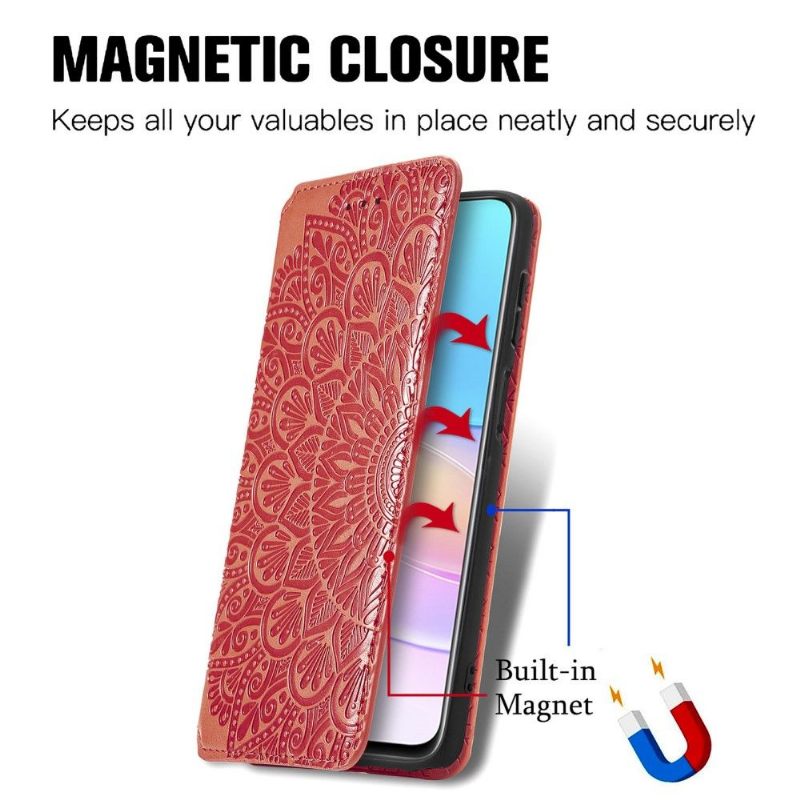 Folio-hoesje voor Huawei Nova 8i / Honor 50 Lite Anti-fall Flip Chique Mandala