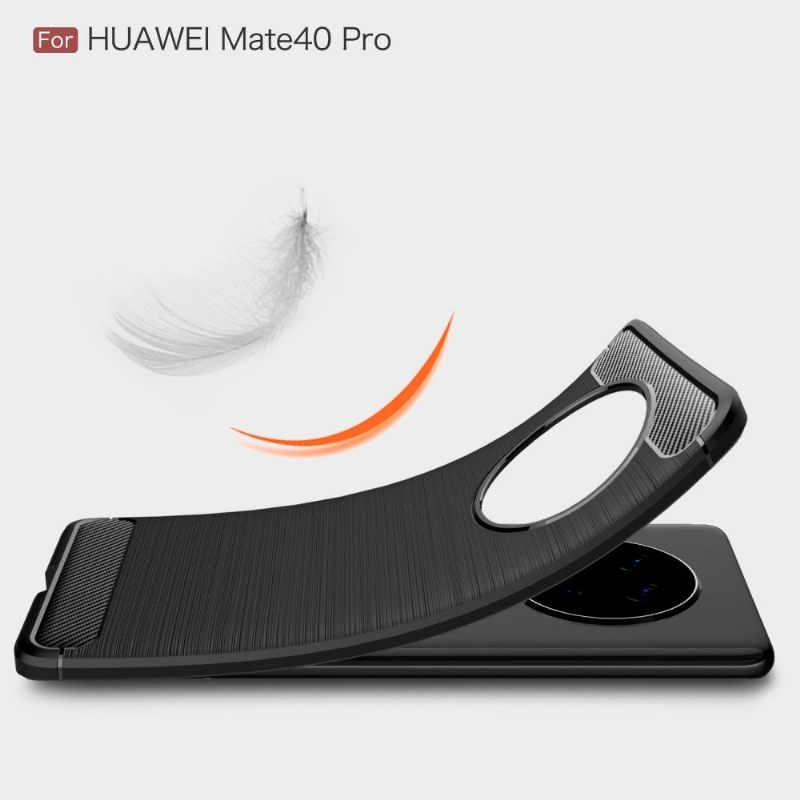 Hoesje voor Huawei Mate 40 Pro Flexibel Geborsteld Effect