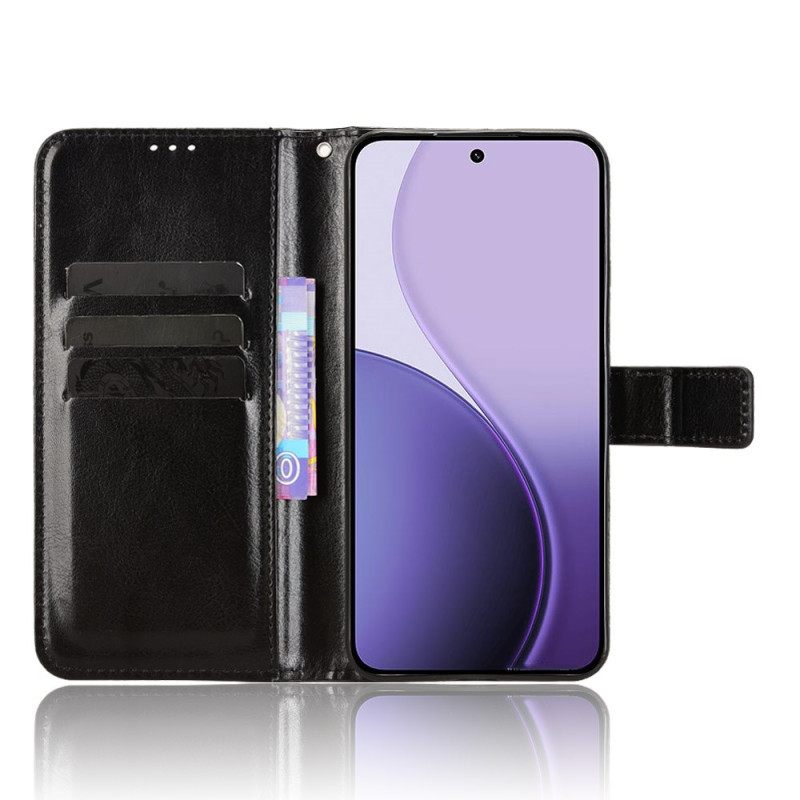 Folio-hoesje Oppo Reno 14 5g Telefoonhoesje Opvallend Imitatieleer