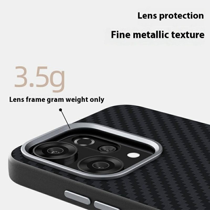 Hoesje Oppo Reno 14 5g Compatibel Met Magsafe Carbon Fiber