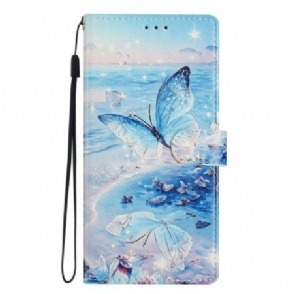 Leren Hoesje Oppo Reno 14 5g Oceaanvlinder Bescherming Hoesje