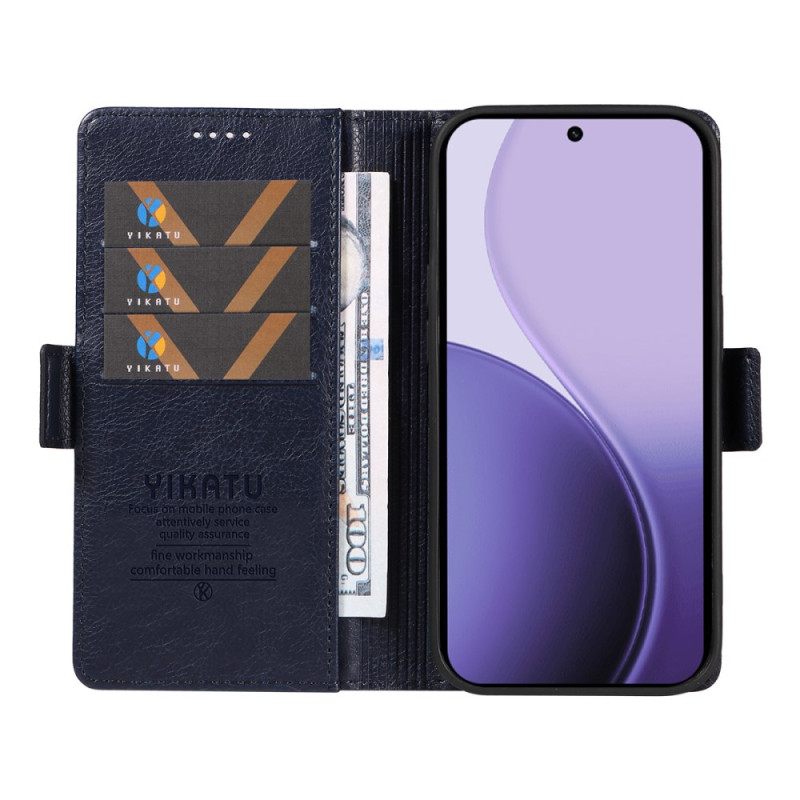Leren Hoesje Oppo Reno 14 5g Vintage Yikatu